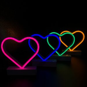 Luminária de Coração 12,5cm x 13cm