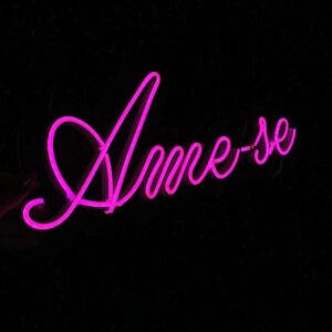 Luminoso NEON Ame-se - 30cm m x 44cm
