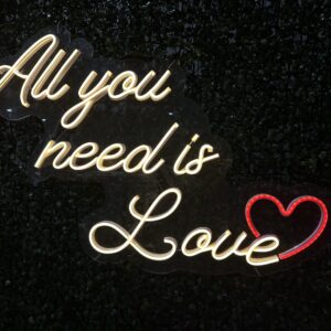 Luminoso 'All You Need Is Love' NEON 50cm x 80cm