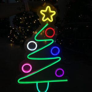 Árvore de Natal Neon LED 52cm x 32cm.