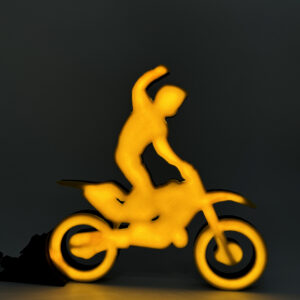 Luminária Moto de trilha - 20cm X 26cm