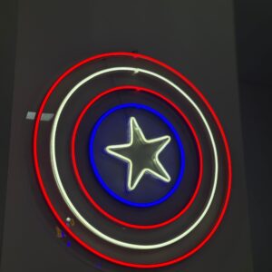 Luminoso neon led capitão américa - 50x50cm