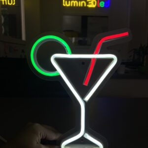 Luminoso martini neon led - 24x20cm
