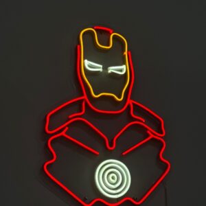 Luminoso neon led Homem de ferro - 55x40cm